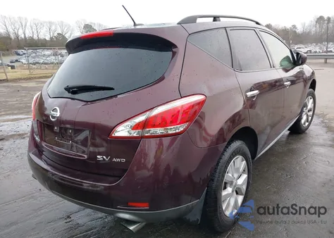 2013 Nissan Murano Sv из США, поврежденный, VIN JN8AZ1MW2DW320555